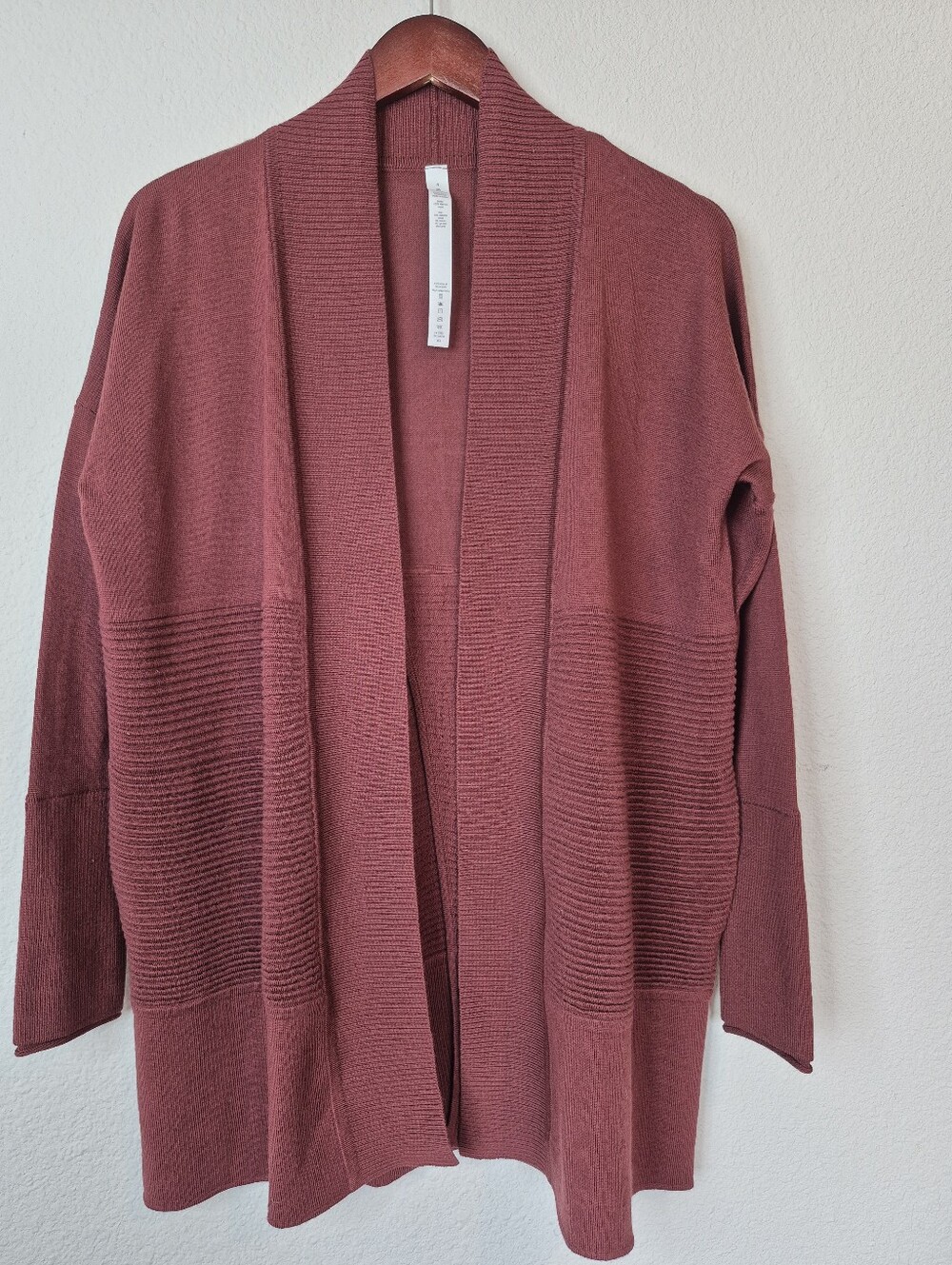 Lululemon Sit In Lotus Wrap II Merino Wool Cardigan Size 4
